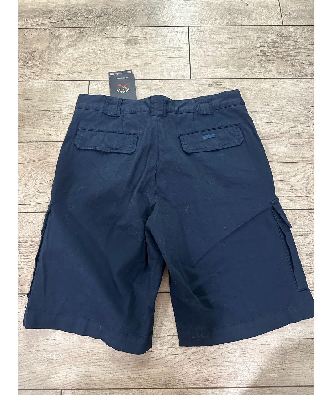 PAUL & SHARK Темно-синие хлопковые шорты, фото 2