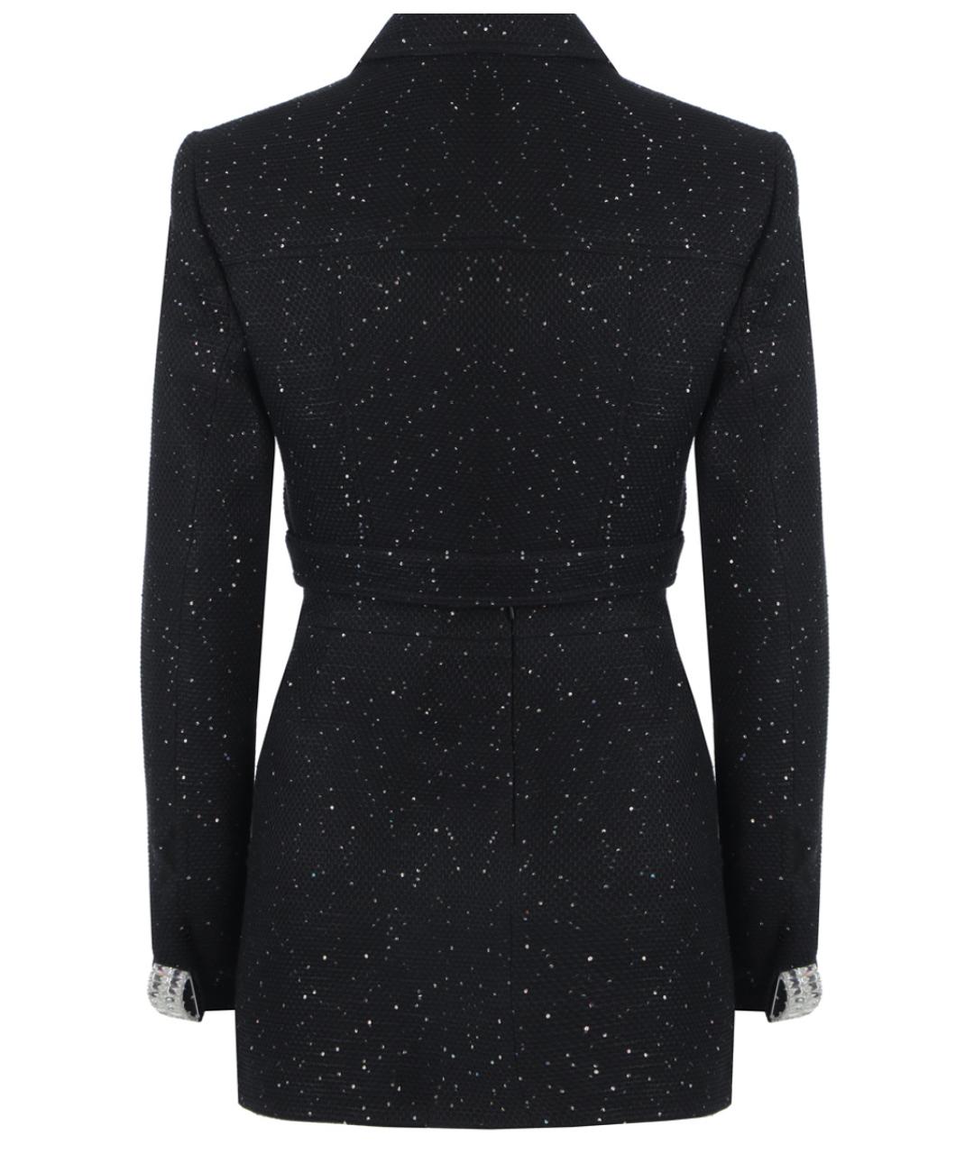 DAVID KOMA Черный вискозный костюм с юбками, фото 5