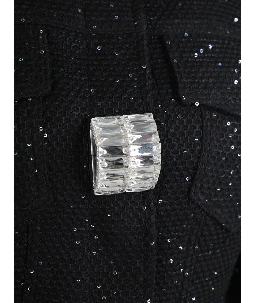 DAVID KOMA Черный вискозный костюм с юбками, фото 6