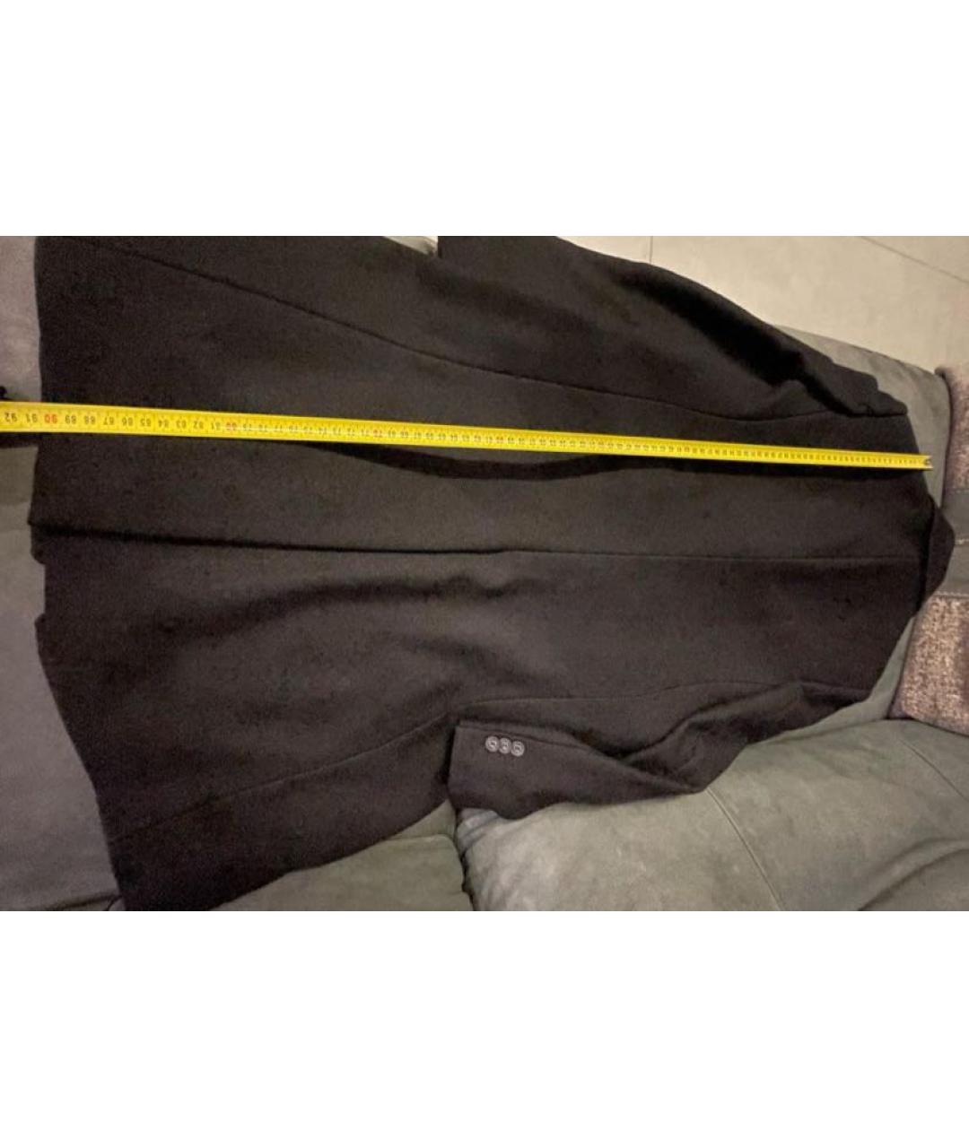 DOLCE&GABBANA Черное шерстяное пальто, фото 5