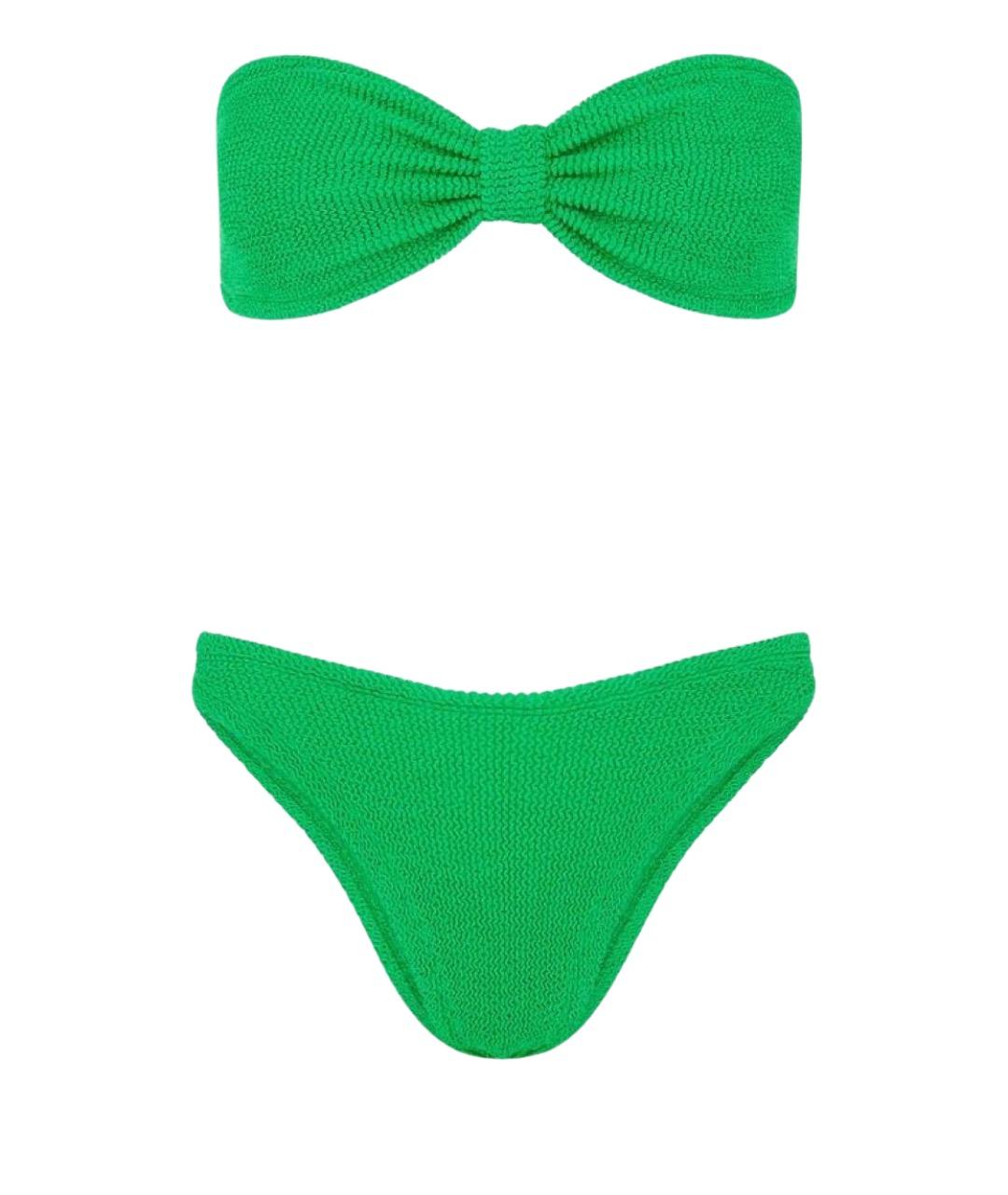 HUNZA G Зеленый купальник, фото 1