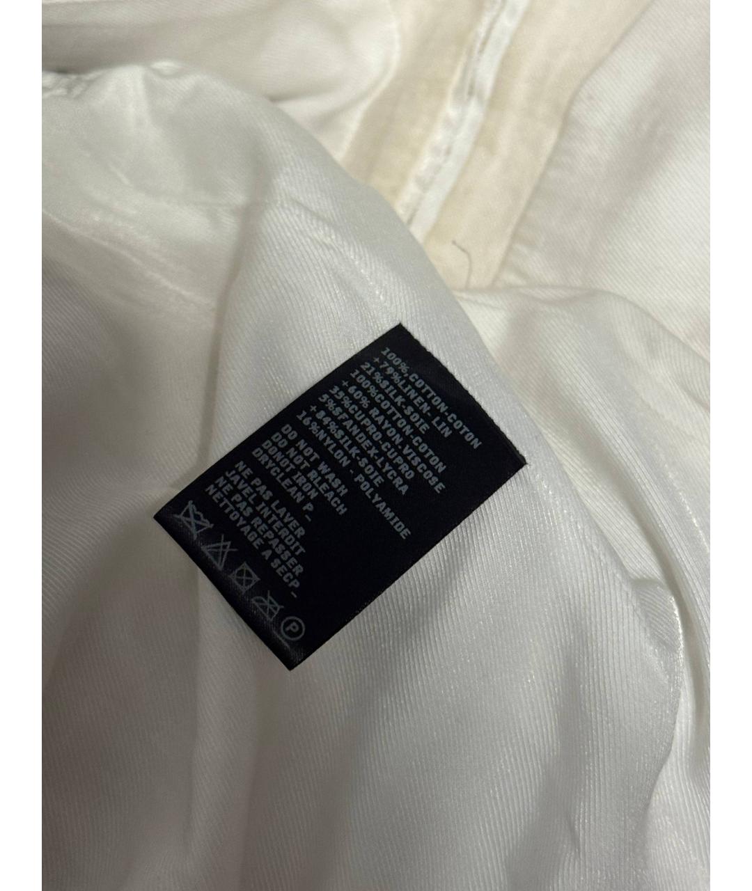 ANN DEMEULEMEESTER Бежевый атласный жакет/пиджак, фото 7