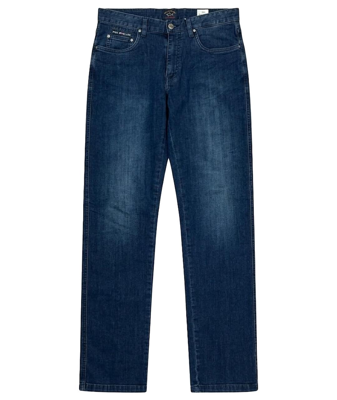 PAUL & SHARK Темно-синие хлопковые прямые джинсы, фото 1
