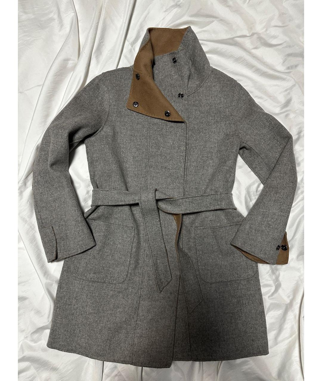 'S MAX MARA Коричневое шерстяное пальто, фото 2