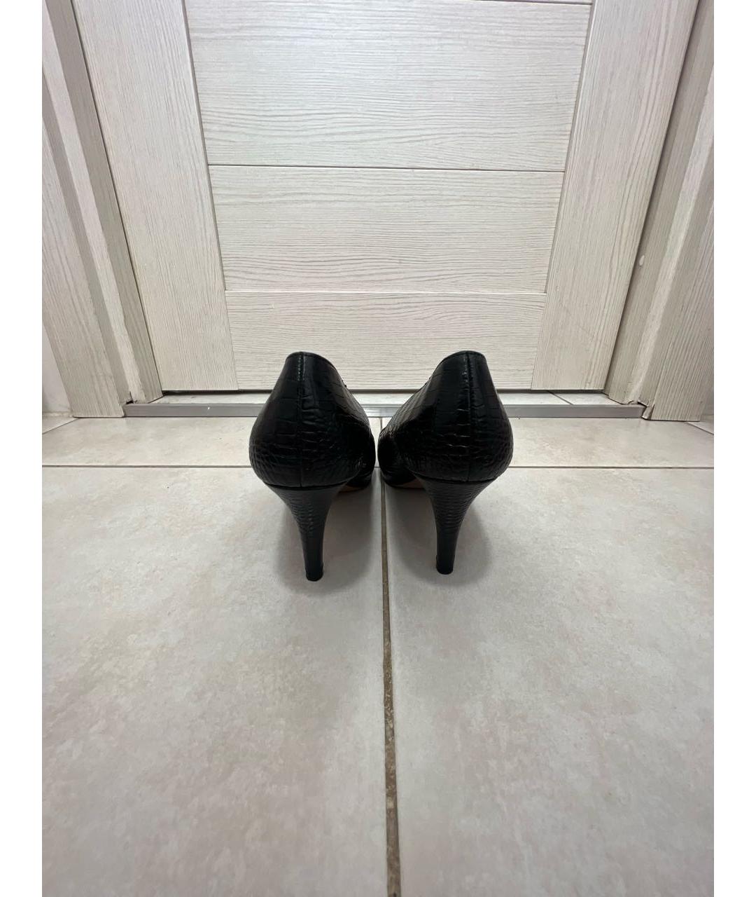 PRADA Черные кожаные туфли, фото 4