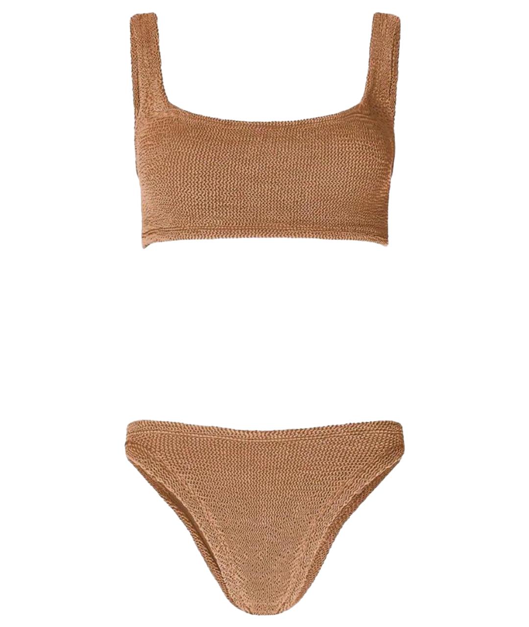 HUNZA G Коричневый купальник, фото 1