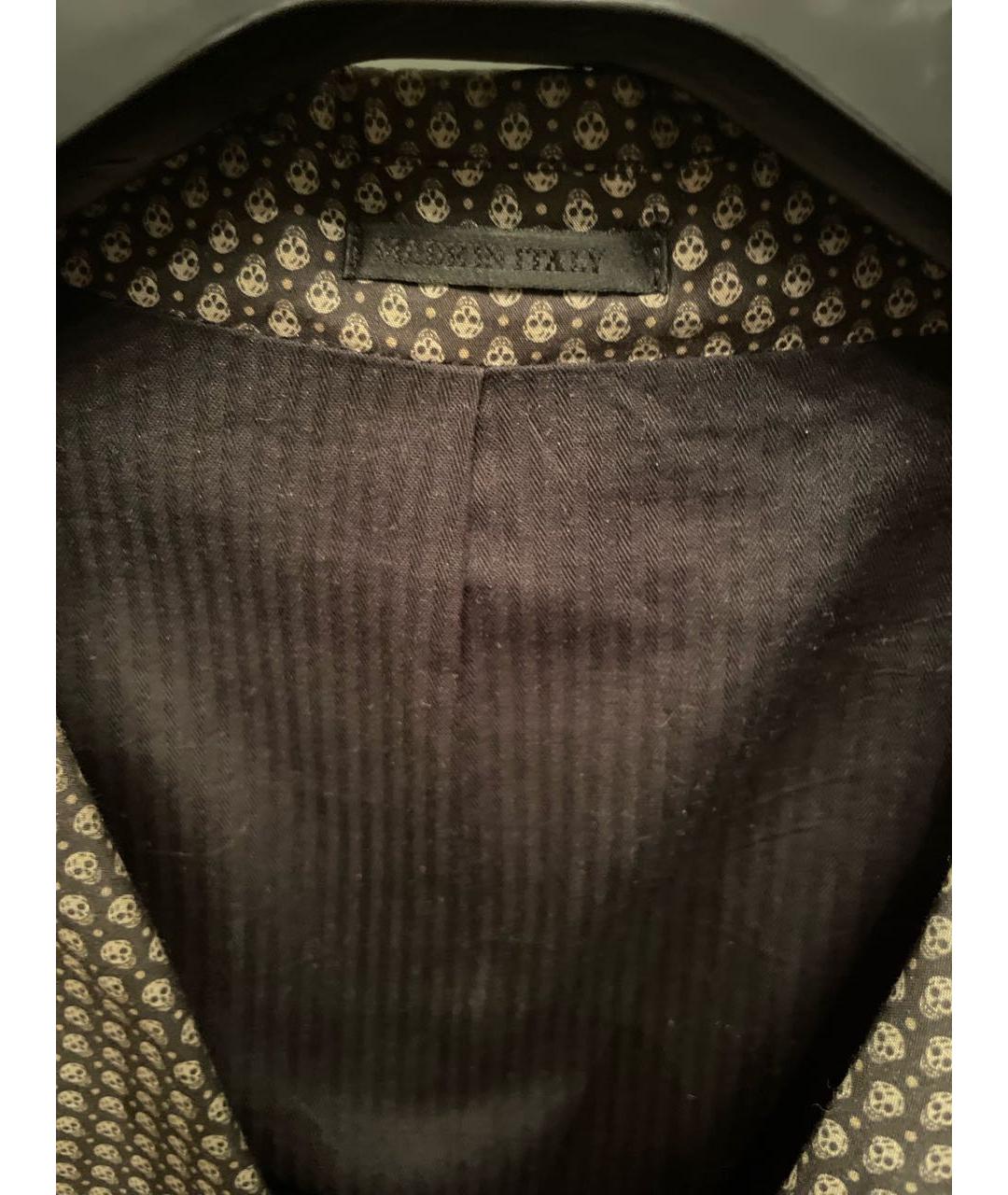 ALEXANDER MCQUEEN Коричневый хлопковый пиджак, фото 3