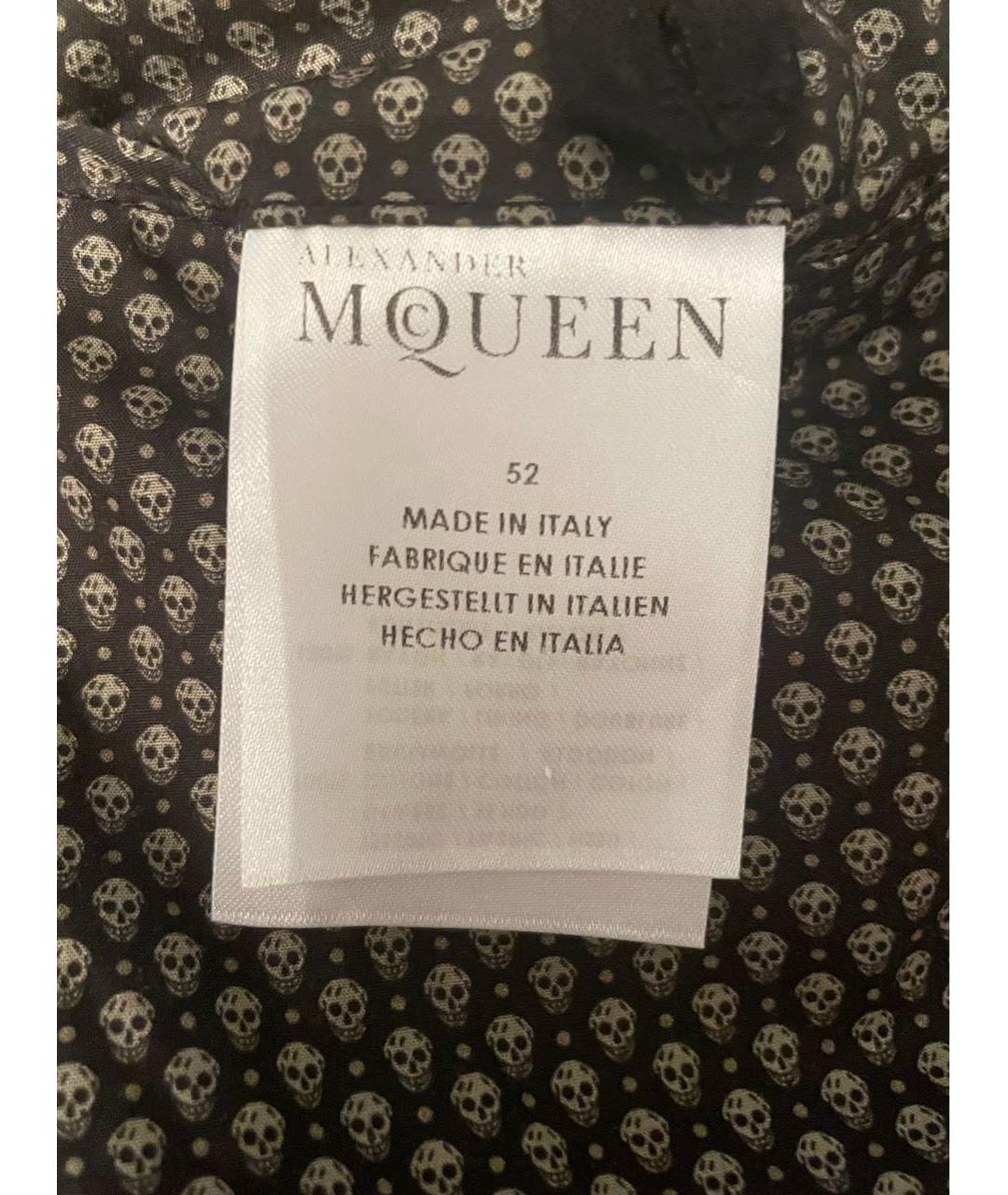 ALEXANDER MCQUEEN Коричневый хлопковый пиджак, фото 4