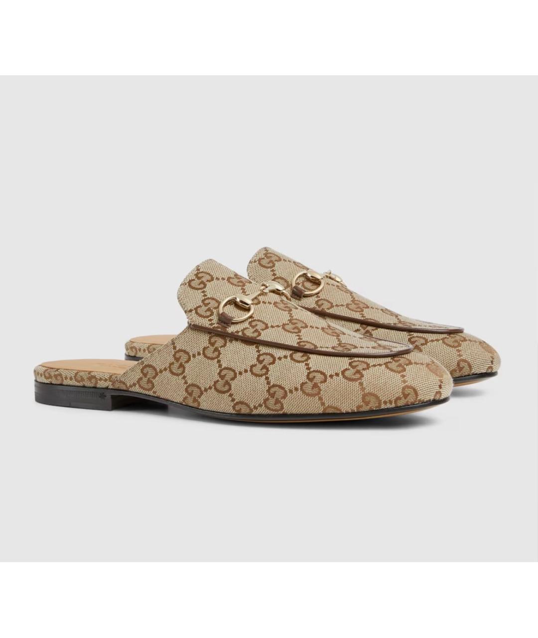 GUCCI Бежевые мюли, фото 2