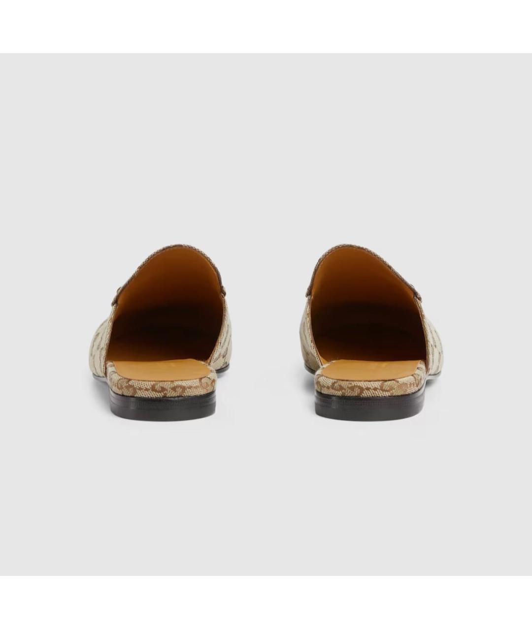 GUCCI Бежевые мюли, фото 4