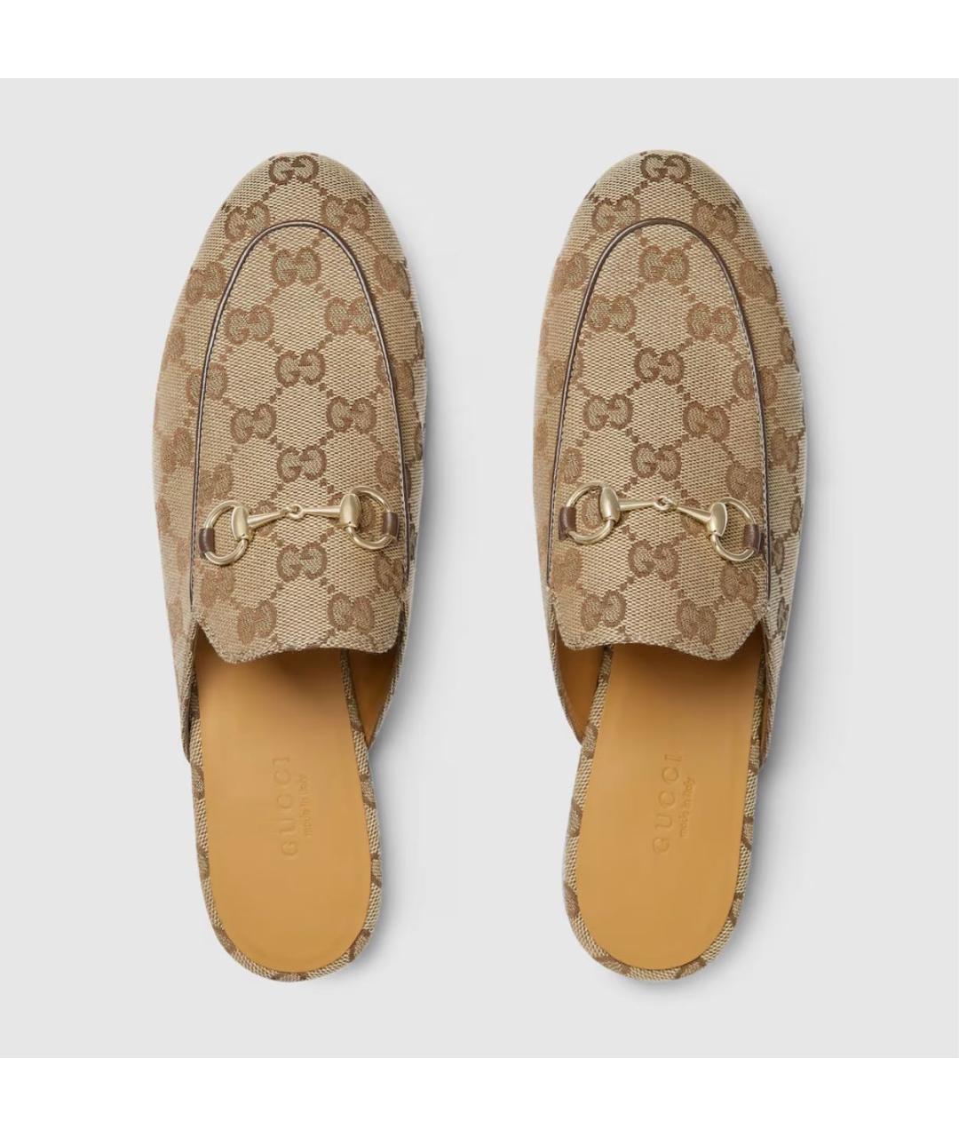 GUCCI Бежевые мюли, фото 5