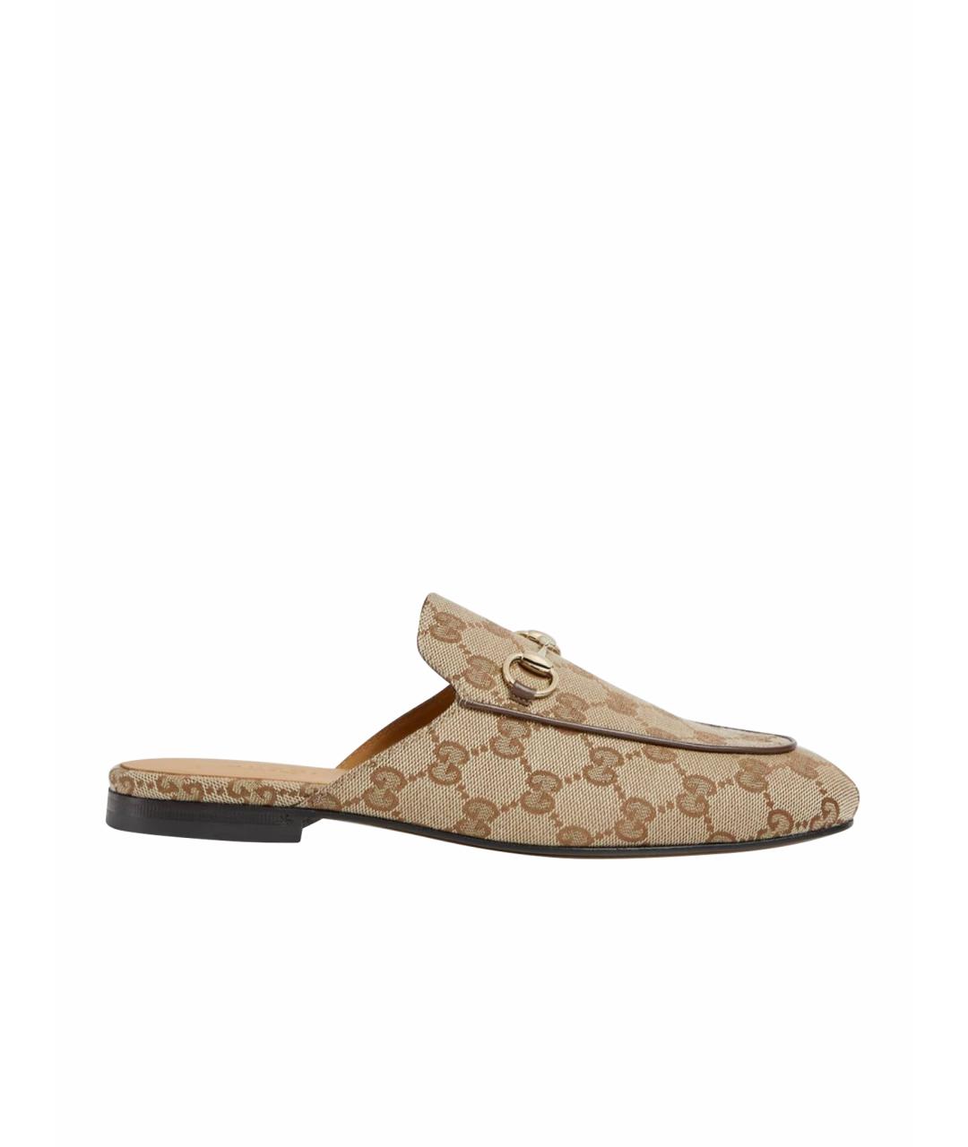 GUCCI Бежевые мюли, фото 1