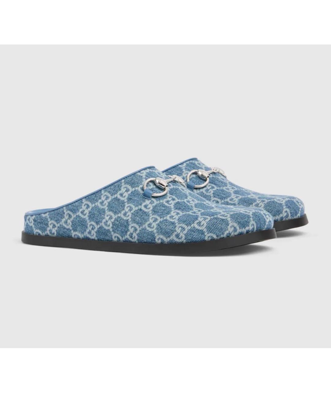 GUCCI Голубые мюли, фото 2