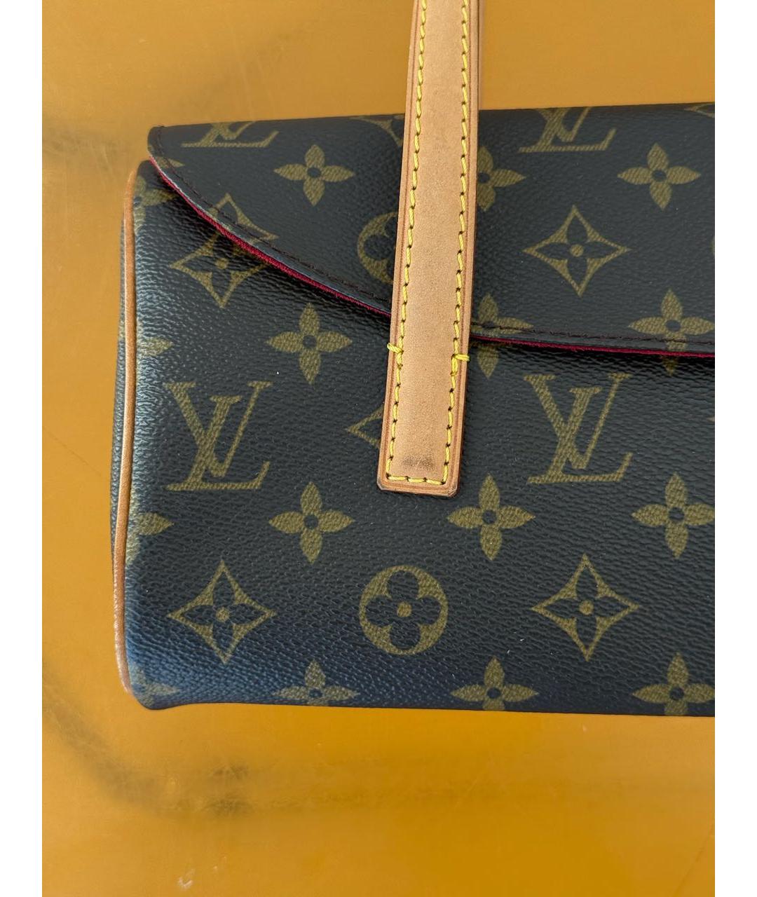 LOUIS VUITTON Коричневая сумка с короткими ручками, фото 6