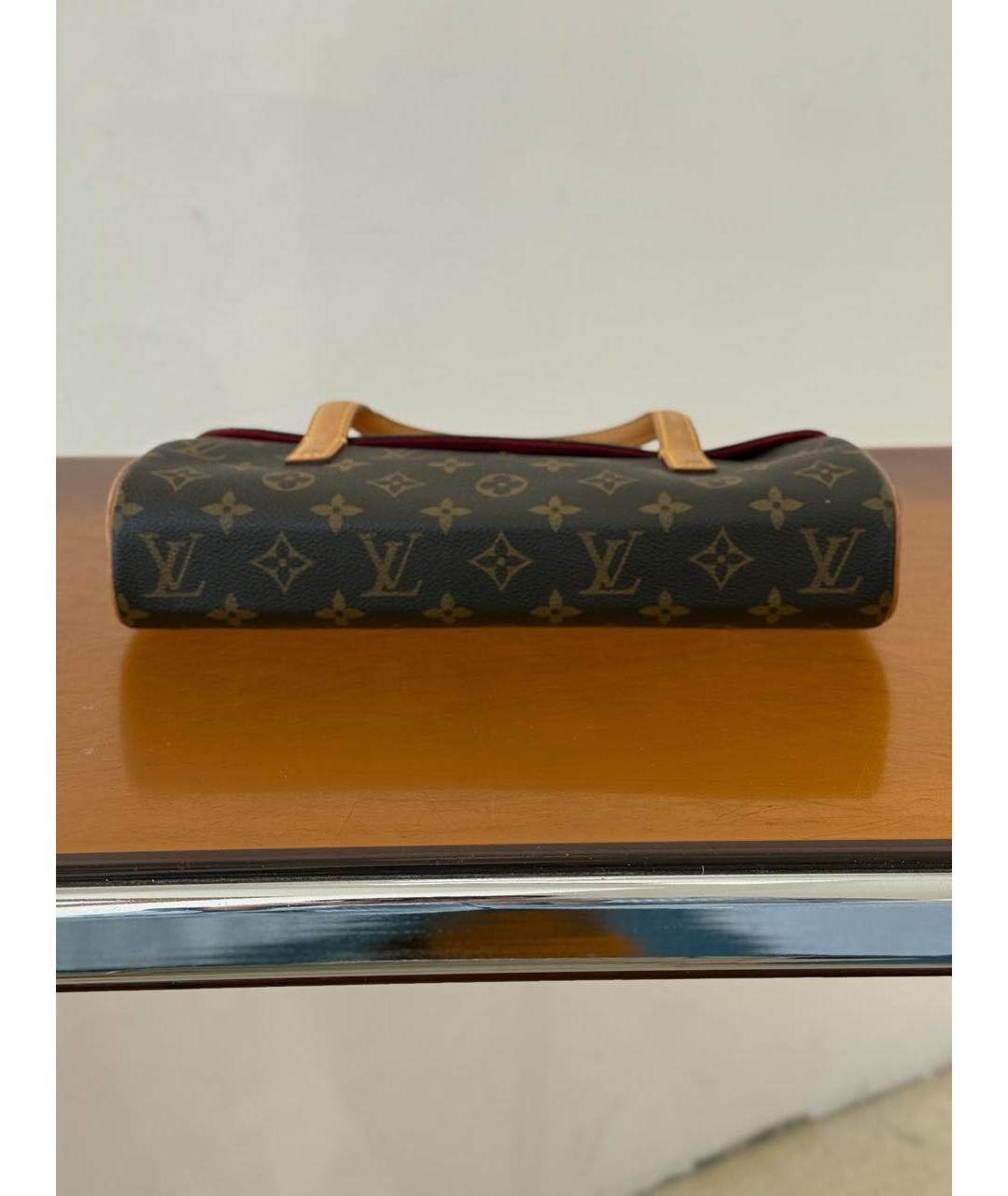 LOUIS VUITTON Коричневая сумка с короткими ручками, фото 2