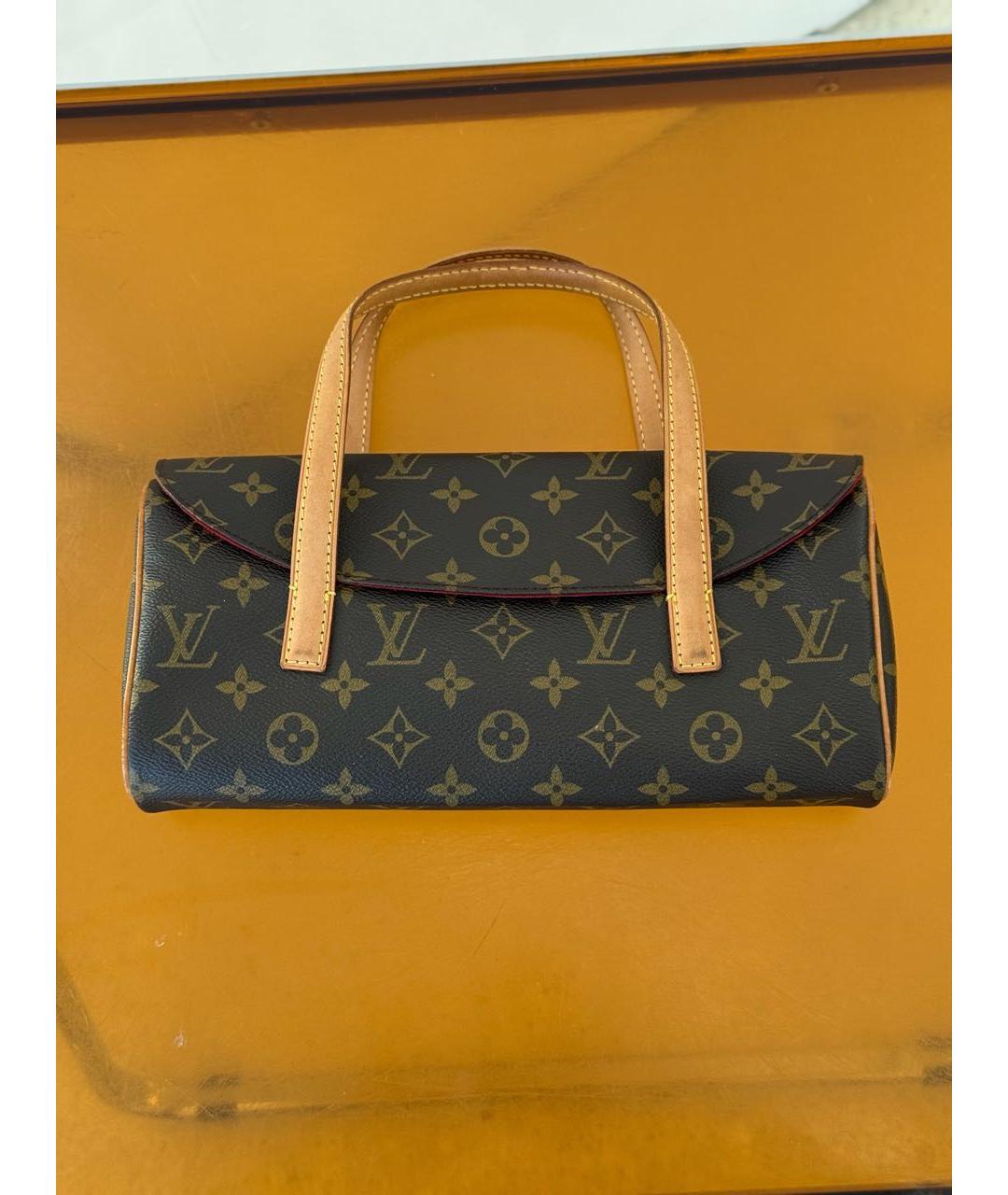 LOUIS VUITTON Коричневая сумка с короткими ручками, фото 7