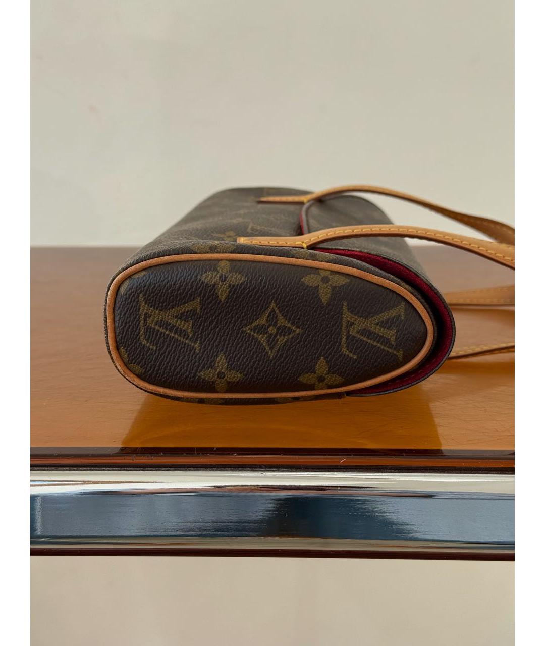 LOUIS VUITTON Коричневая сумка с короткими ручками, фото 4