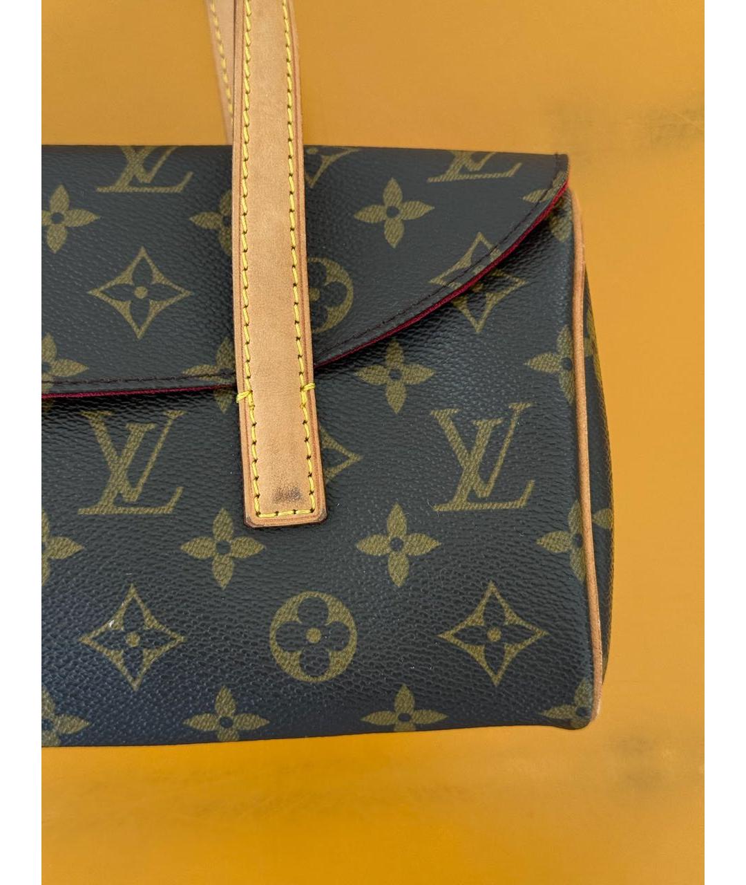 LOUIS VUITTON Коричневая сумка с короткими ручками, фото 5