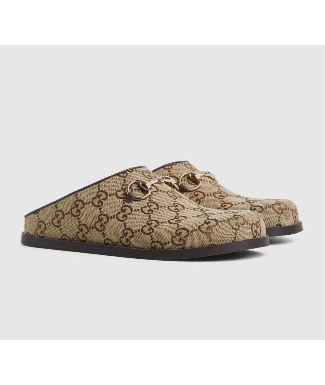 GUCCI Бежевые мюли, фото 2