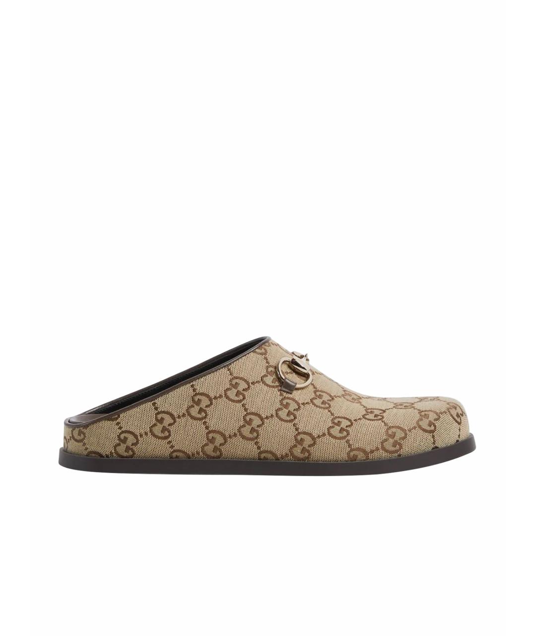 GUCCI Бежевые мюли, фото 1