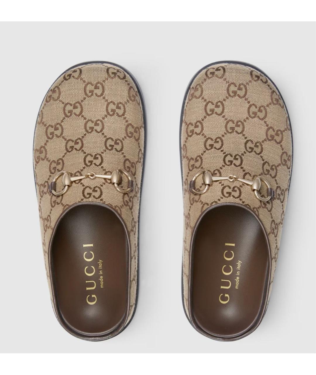 GUCCI Бежевые мюли, фото 6