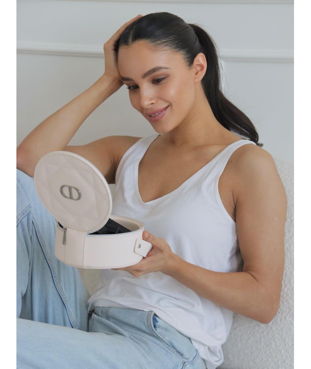 DIOR BEAUTY Бежевая косметичка из искусственной кожи, фото 2