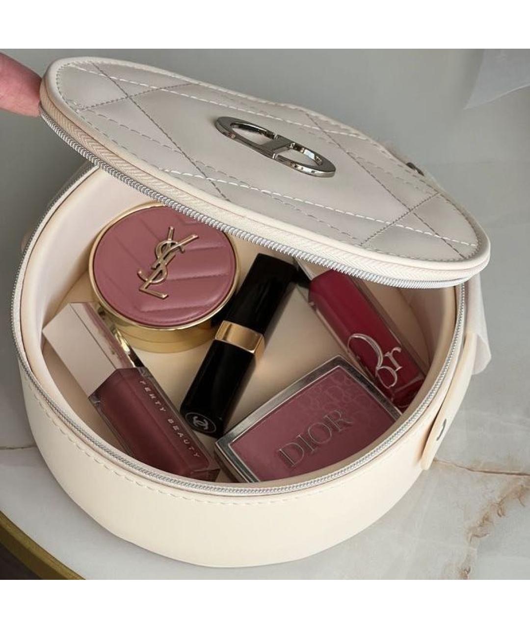 DIOR BEAUTY Бежевая косметичка из искусственной кожи, фото 3