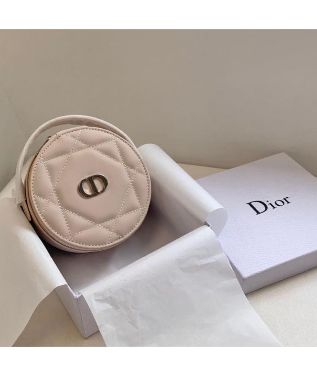 DIOR BEAUTY Бежевая косметичка из искусственной кожи, фото 4