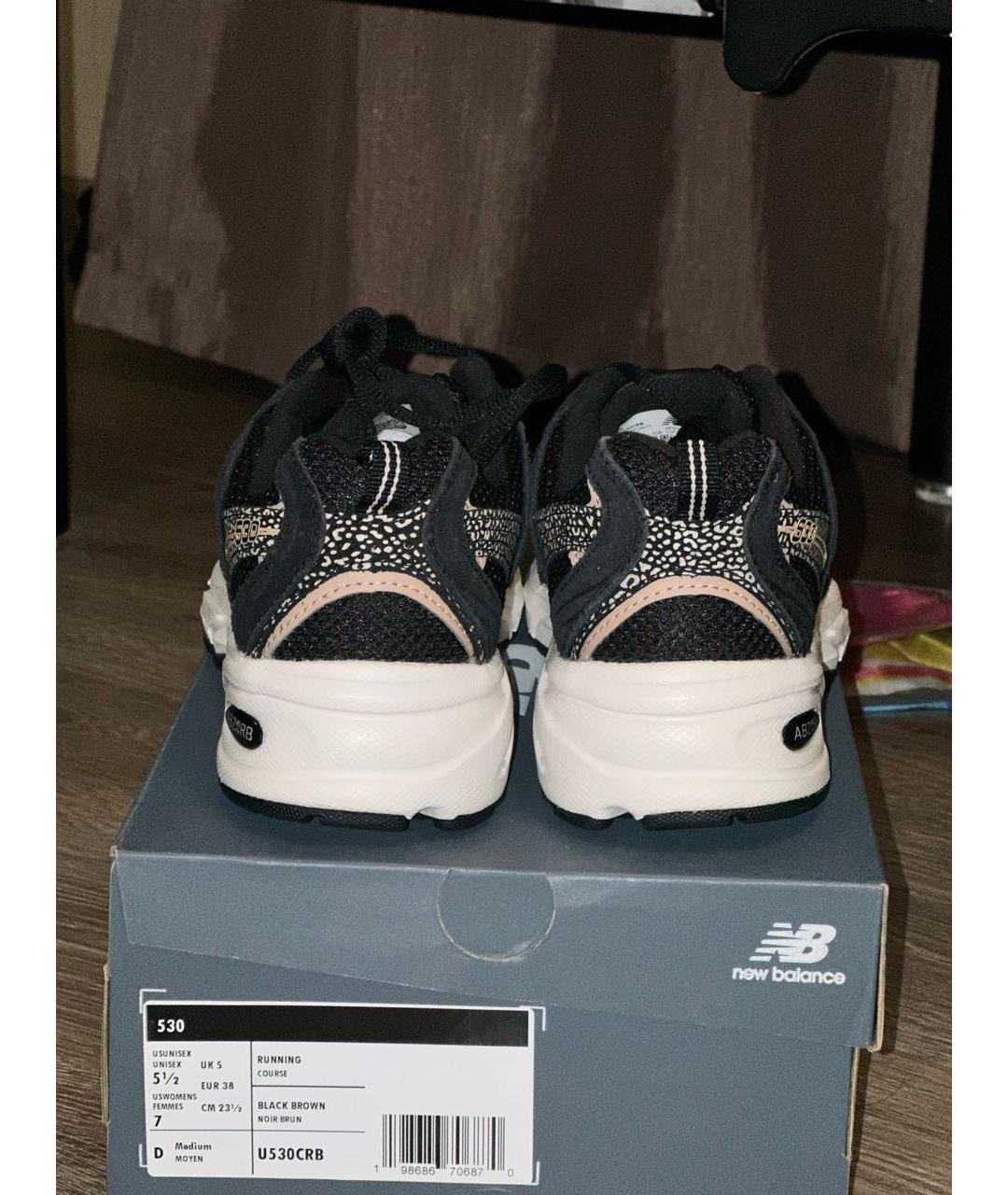 NEW BALANCE Черные замшевые кроссовки, фото 4