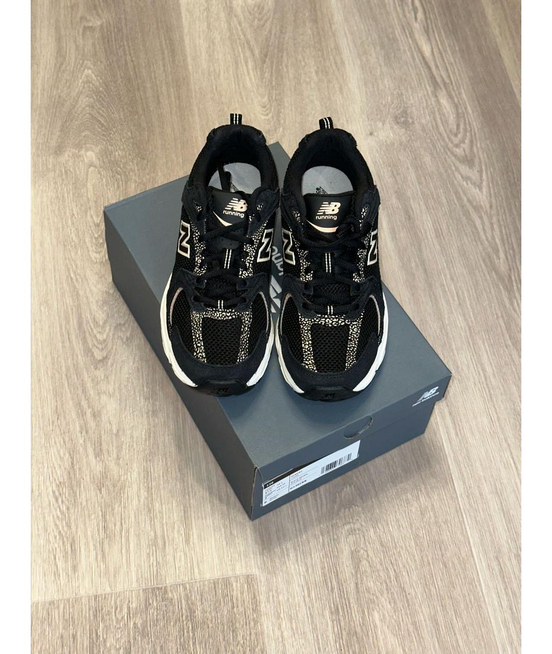 NEW BALANCE Черные замшевые кроссовки, фото 2