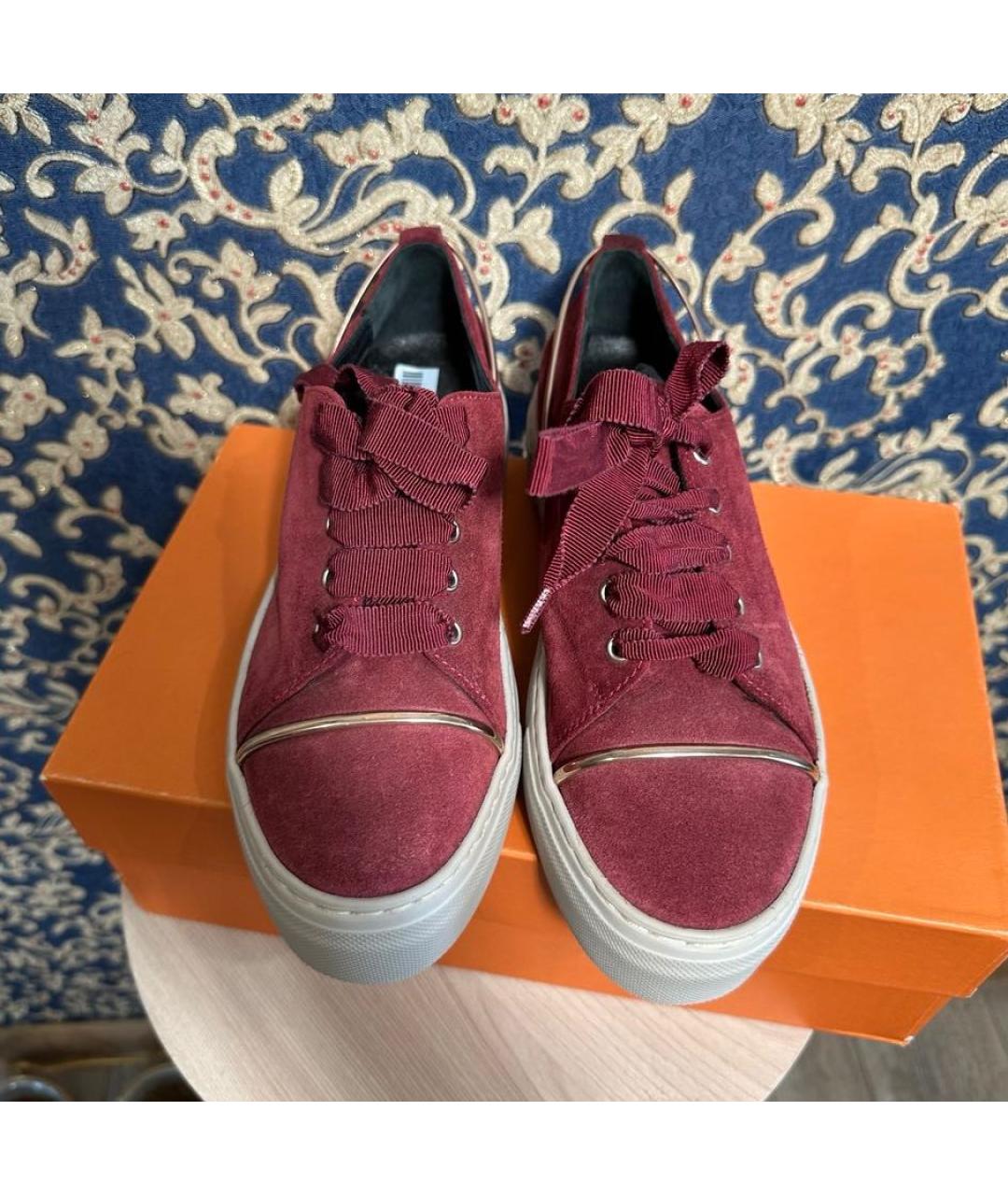 AGL Бордовые замшевые кеды, фото 2