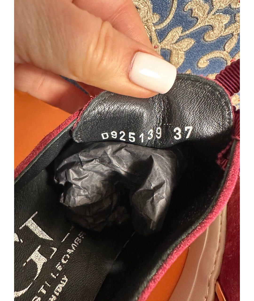 AGL Бордовые замшевые кеды, фото 7