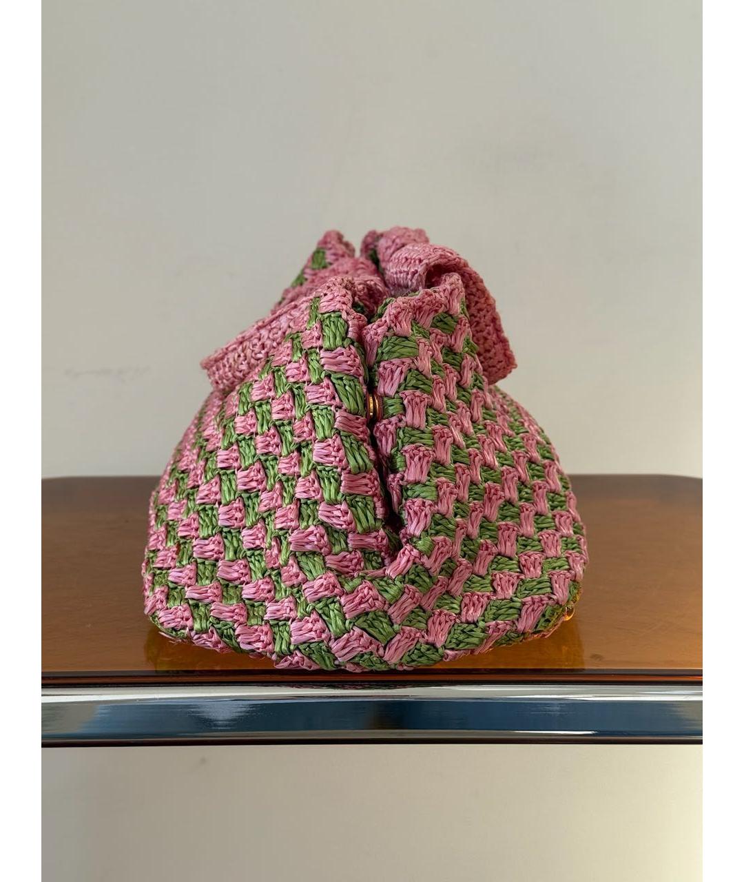 PRADA Мульти пелетеная пляжная сумка, фото 3