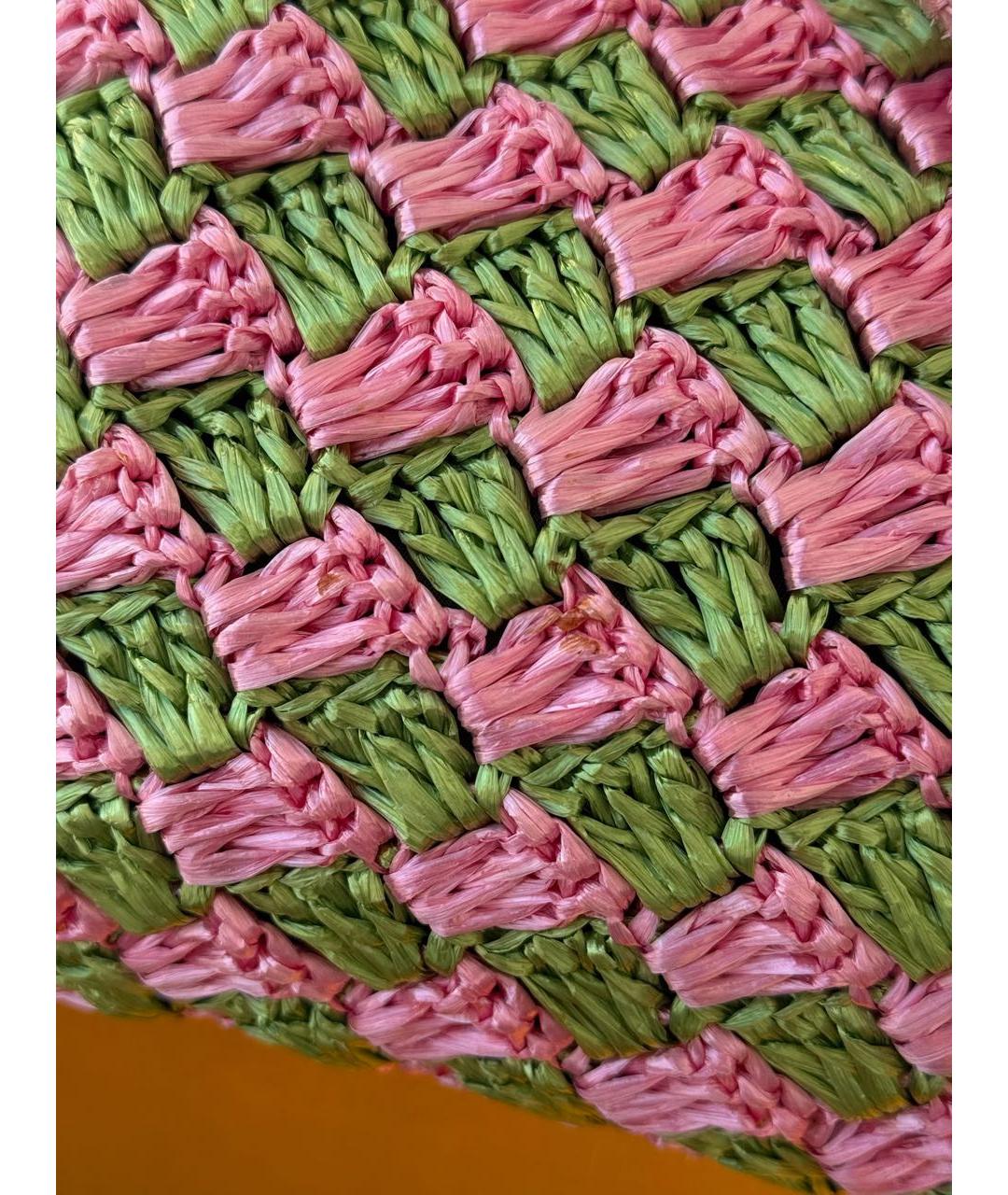 PRADA Мульти пелетеная пляжная сумка, фото 6