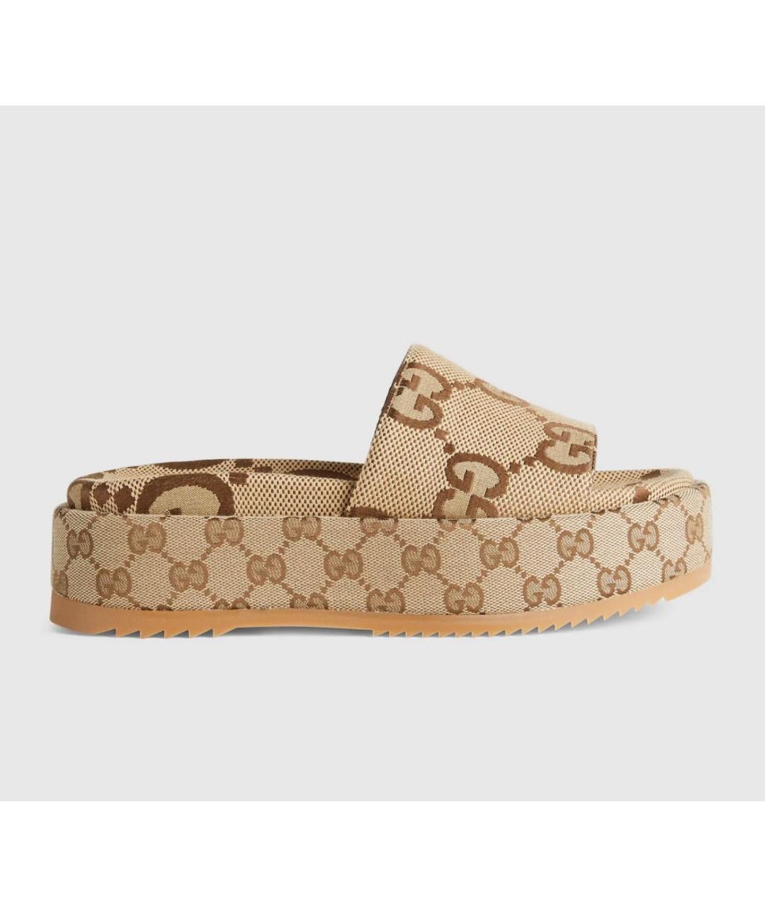 GUCCI Бежевые мюли, фото 6