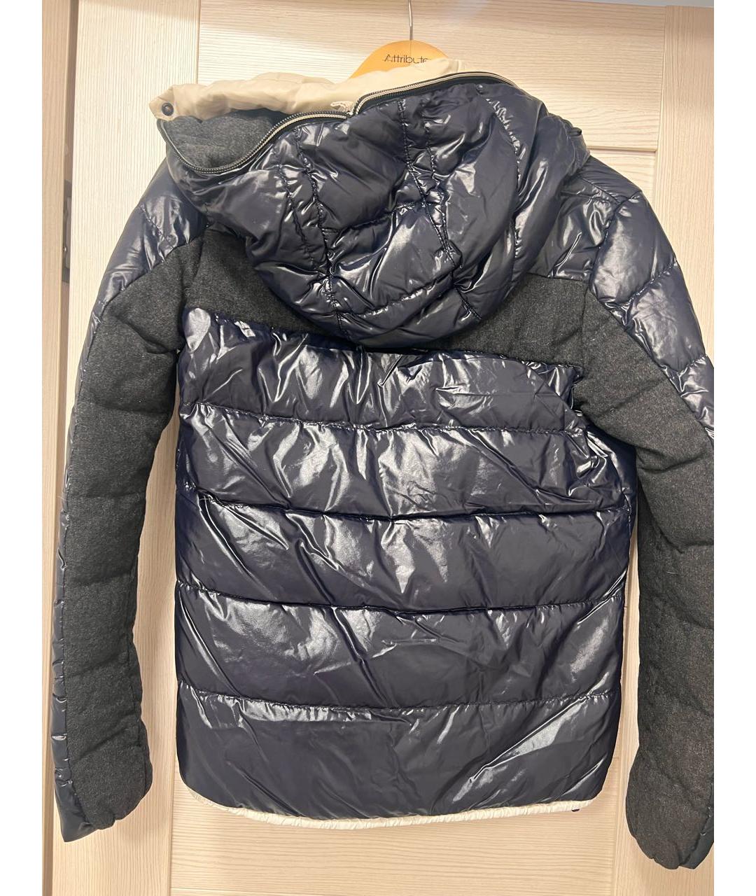 DUVETICA Темно-синий полиамидовый пуховик, фото 2