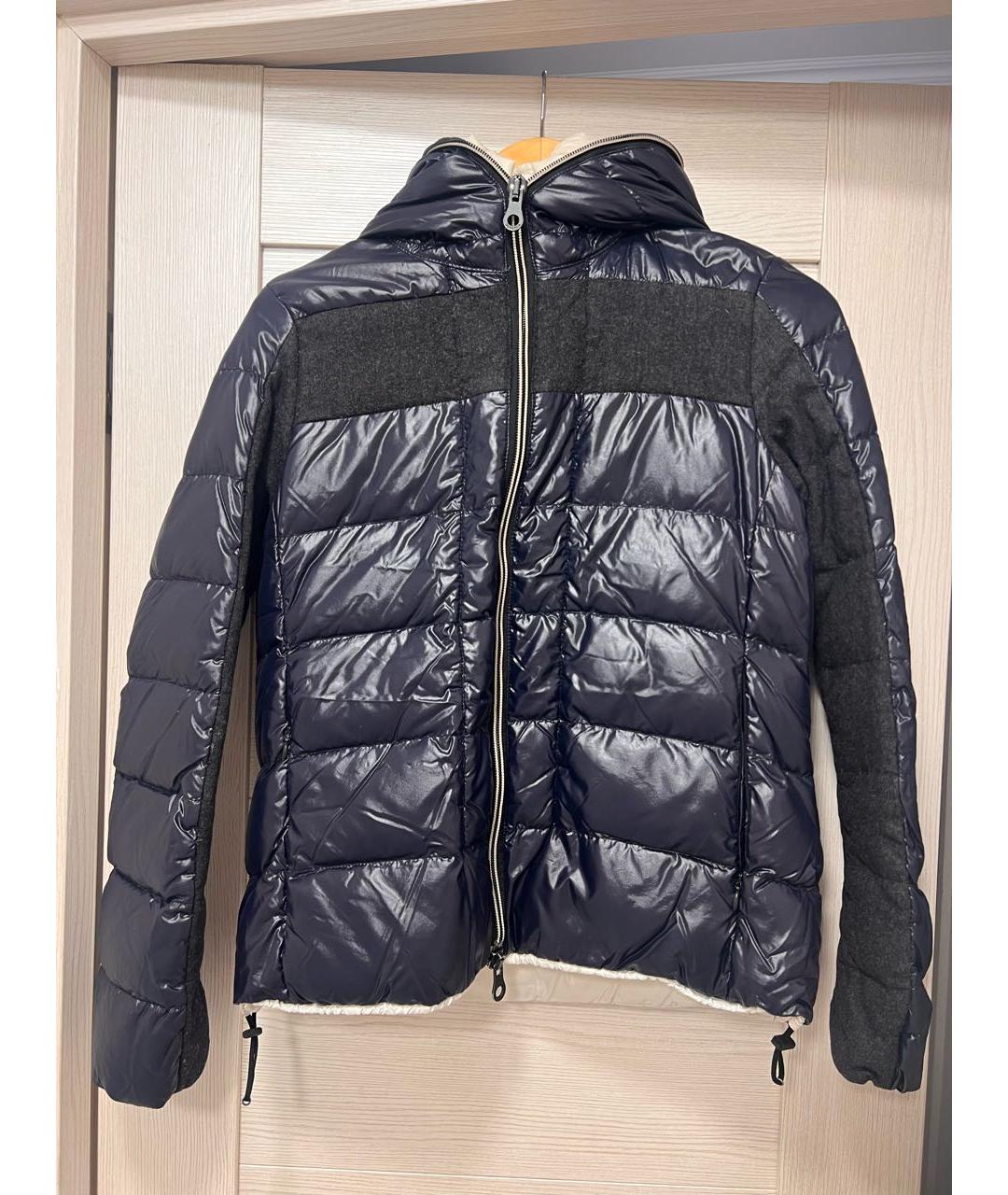 DUVETICA Темно-синий полиамидовый пуховик, фото 9