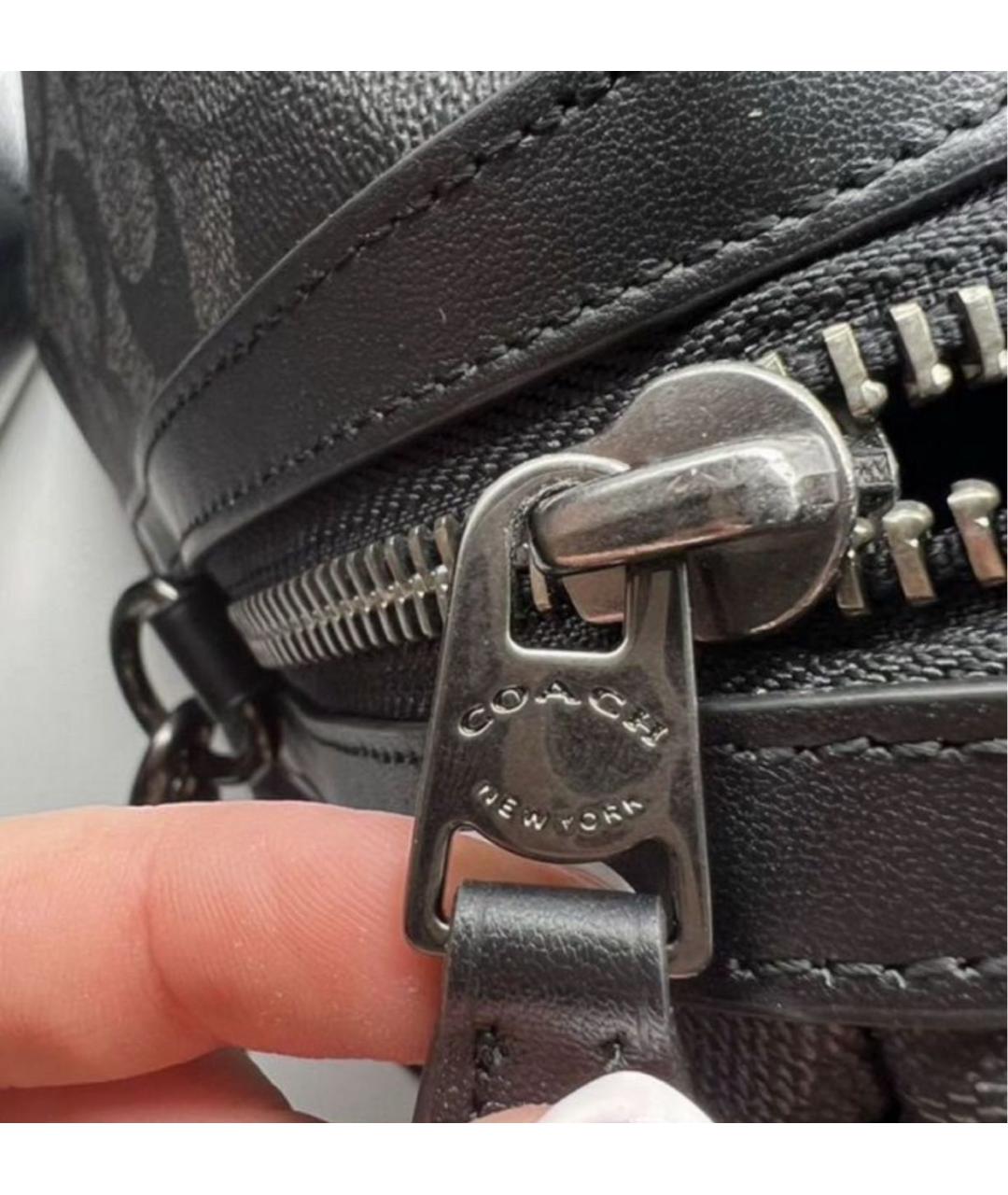 COACH Черная дорожная/спортивная сумка, фото 4