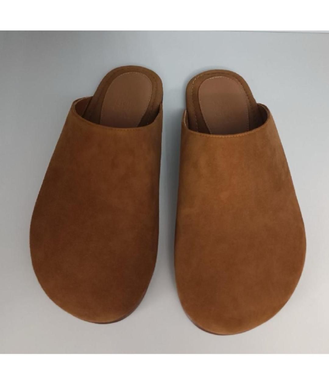 GIABORGHINI Оранжевое замшевые мюли, фото 2
