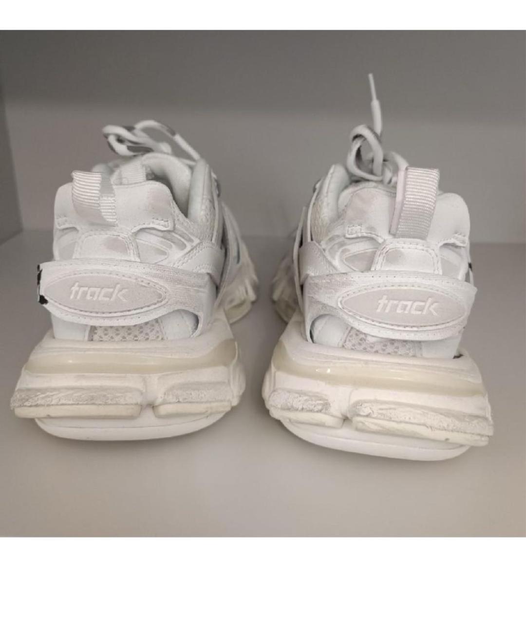 BALENCIAGA Белые текстильные кроссовки, фото 4