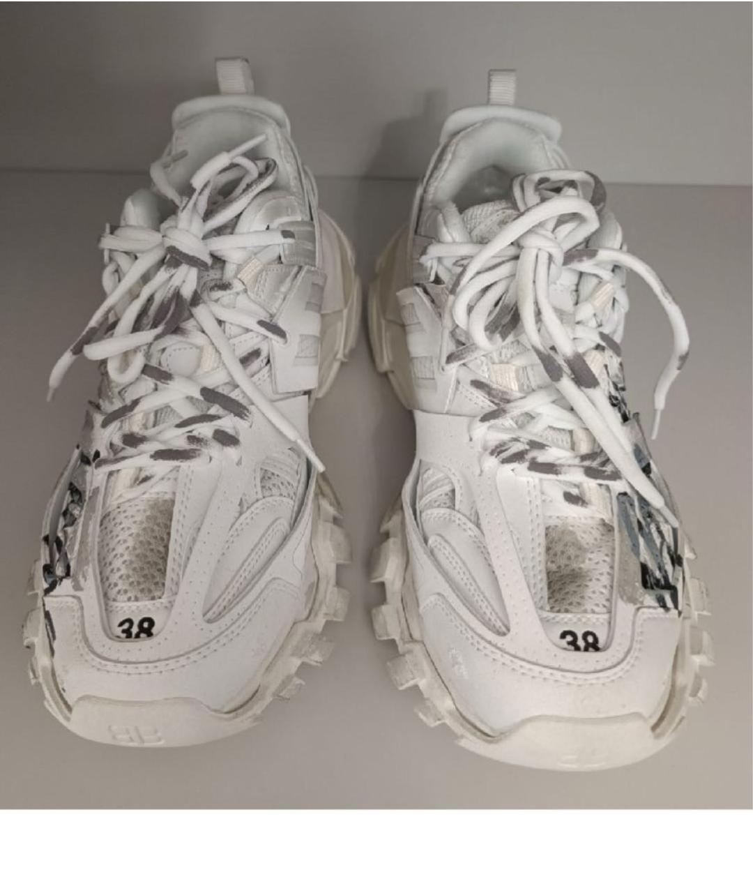 BALENCIAGA Белые текстильные кроссовки, фото 2