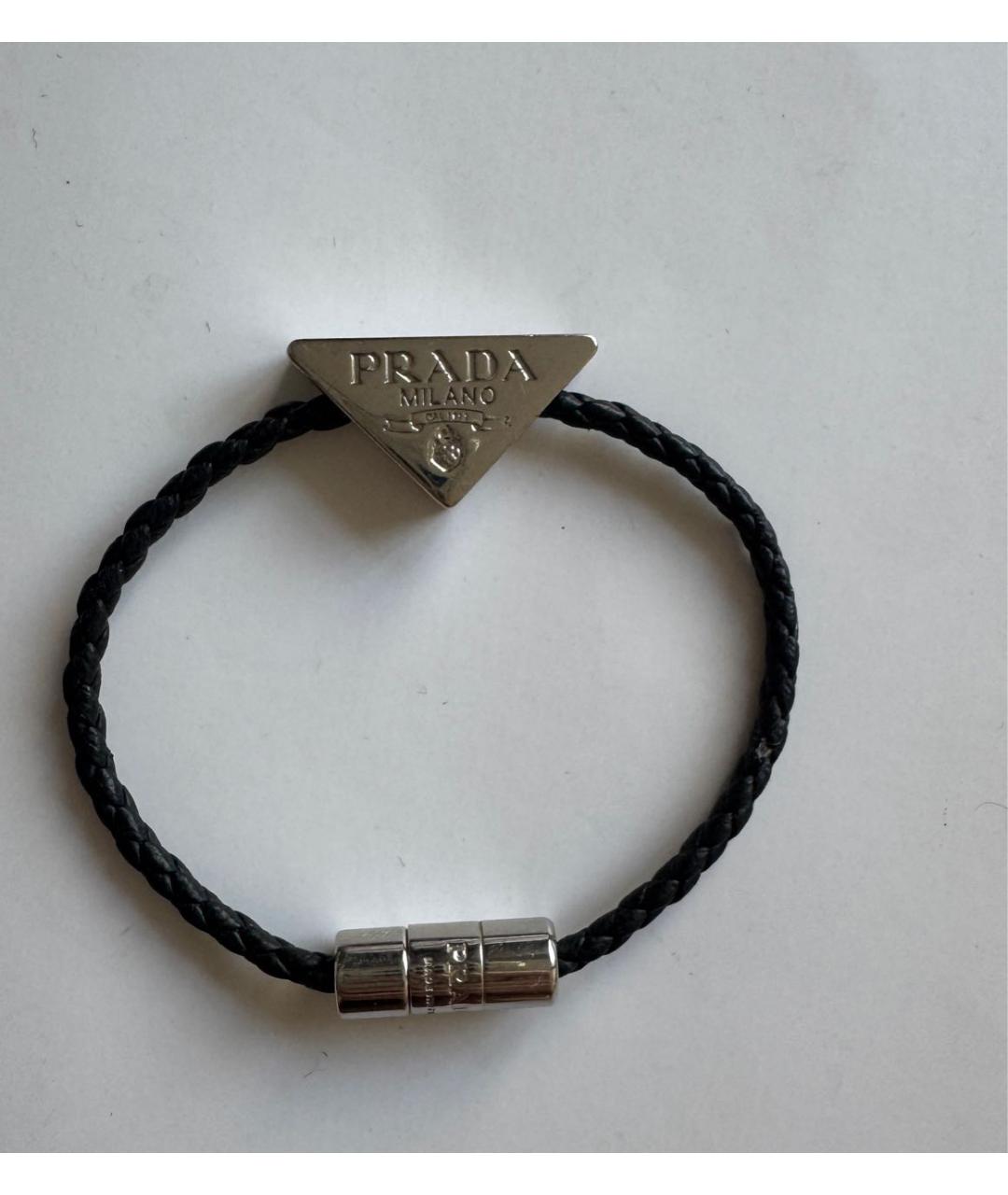 PRADA Черный браслет, фото 7