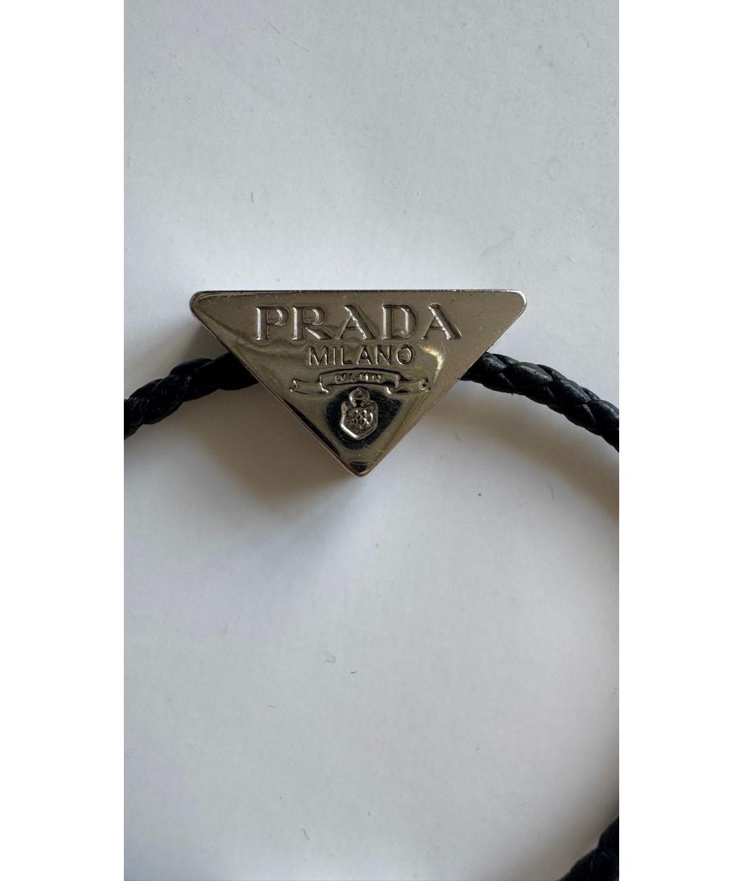 PRADA Черный браслет, фото 2