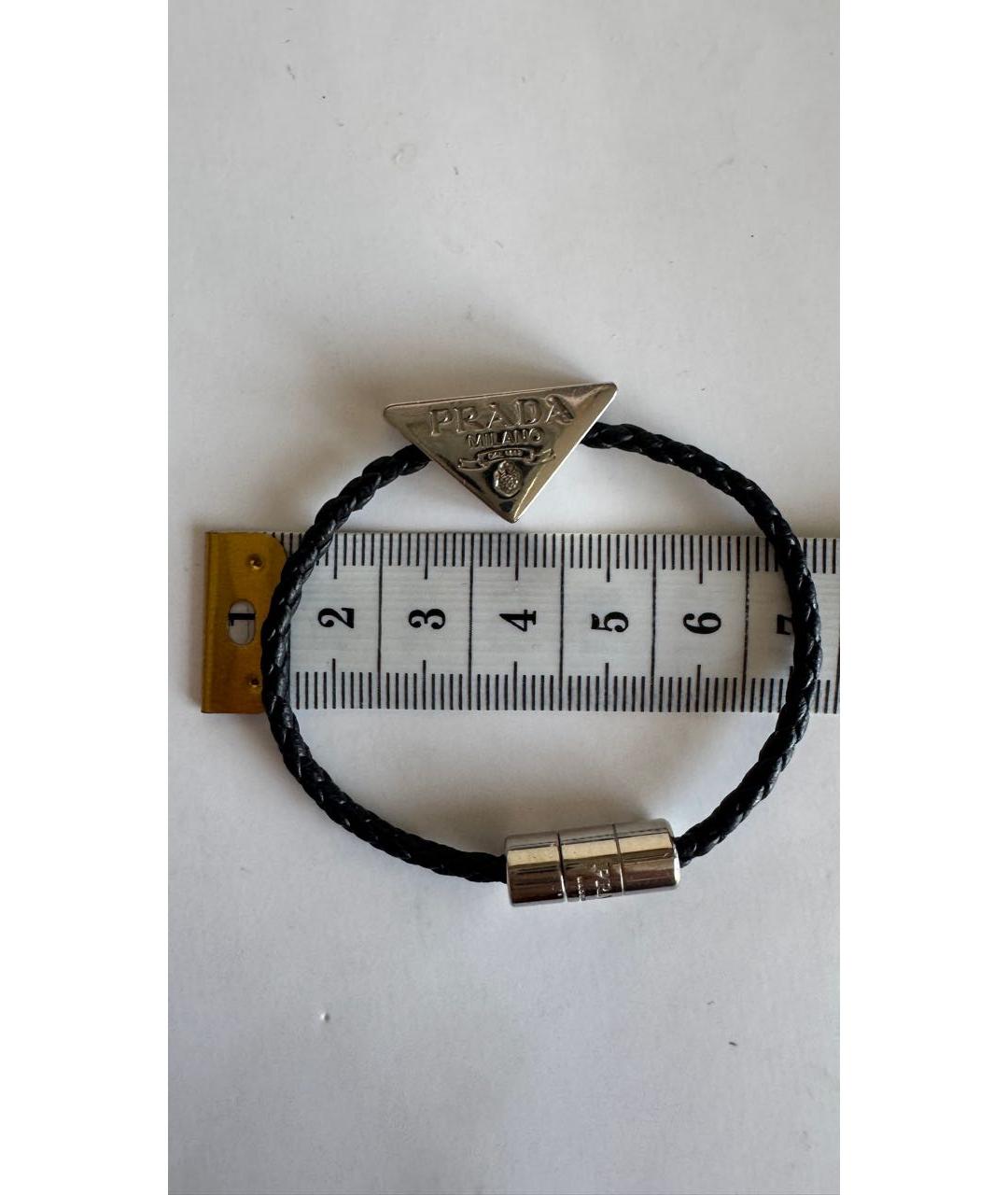PRADA Черный браслет, фото 4