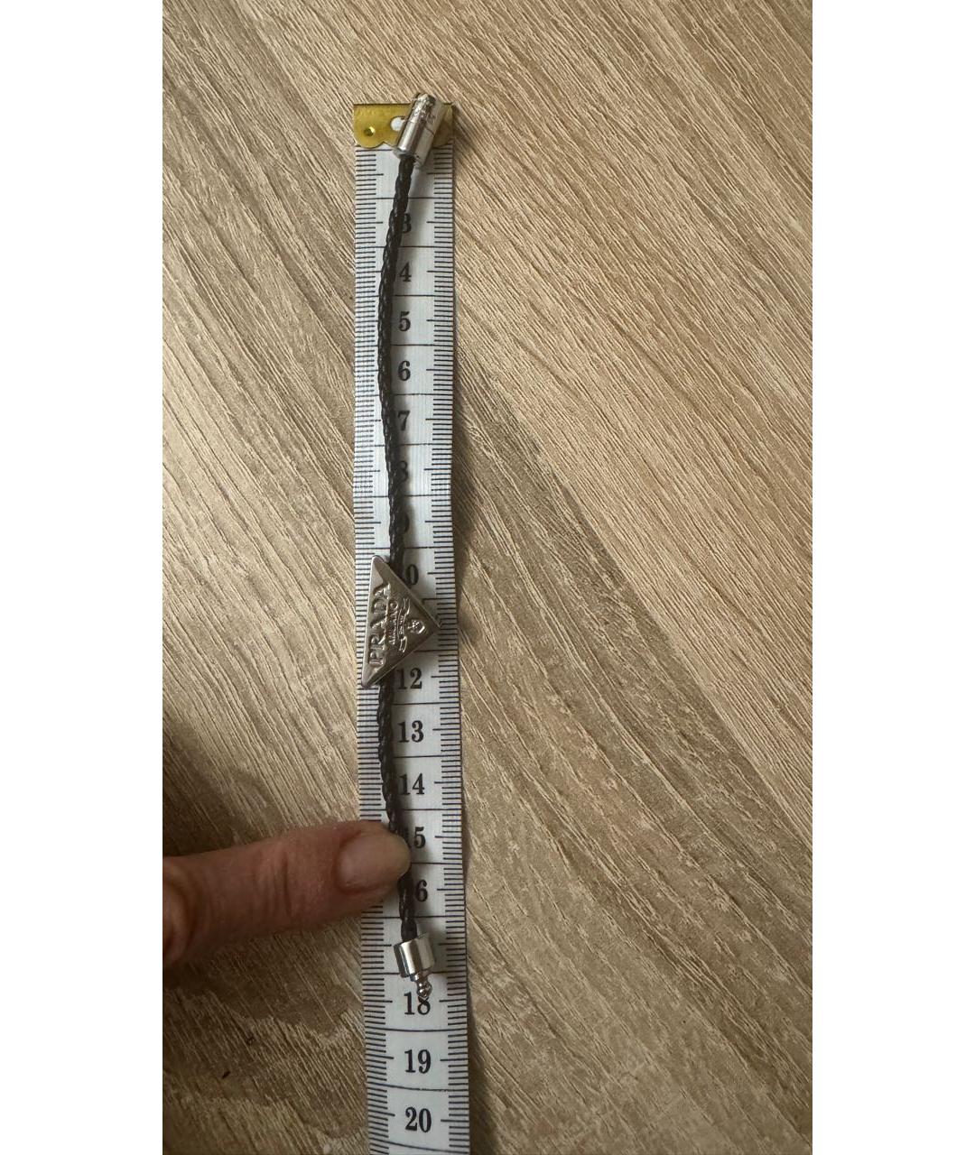 PRADA Черный браслет, фото 6