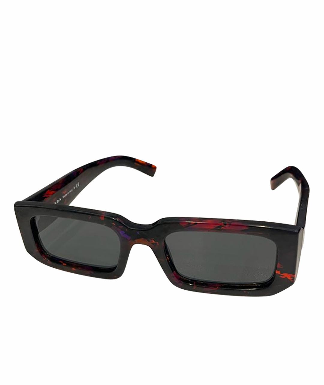 PRADA Черные пластиковые солнцезащитные очки, фото 1