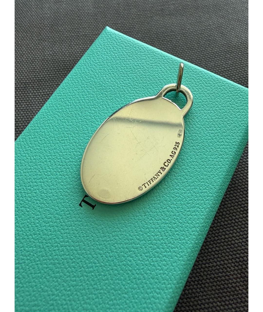 TIFFANY&CO Бирюзовая серебряная подвеска, фото 4