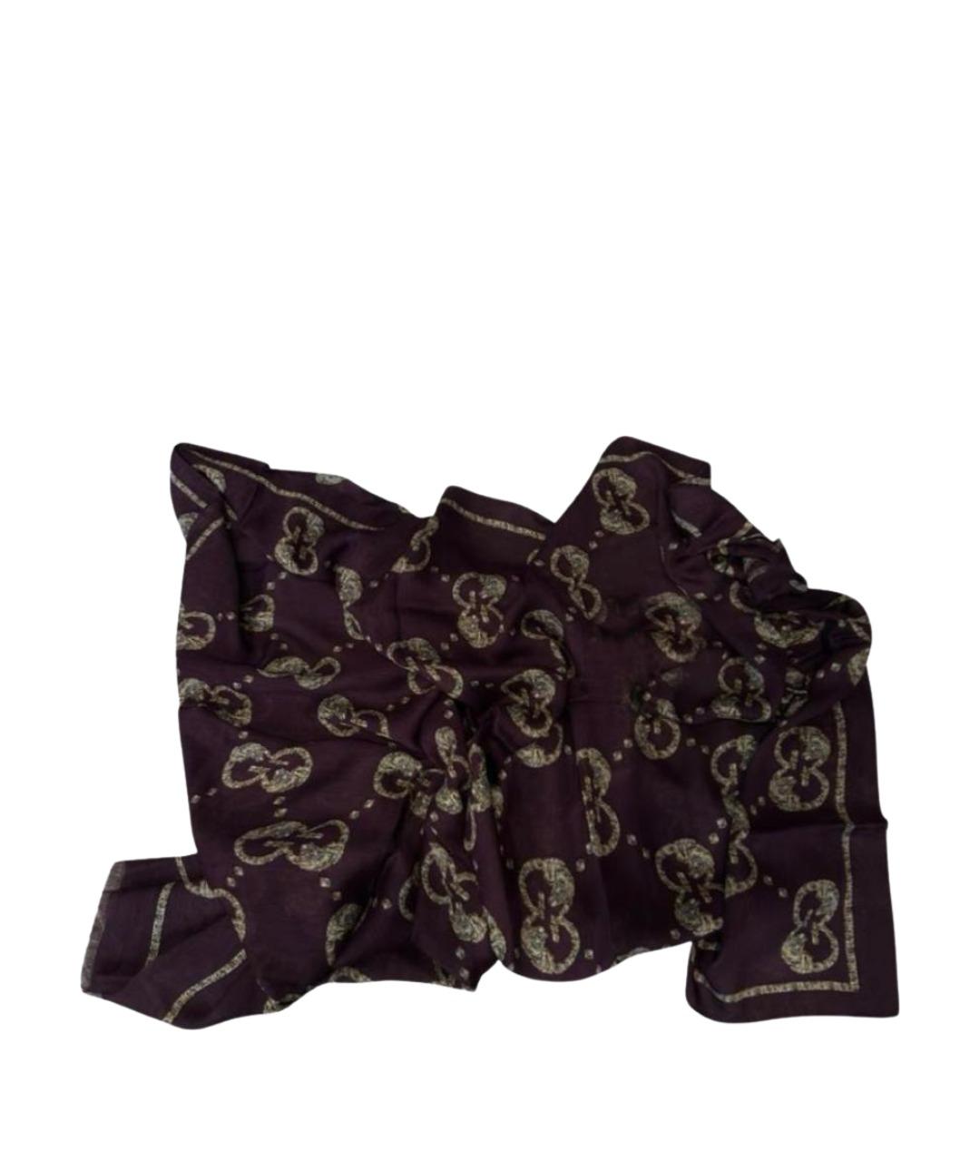 GUCCI Бордовый платок, фото 1