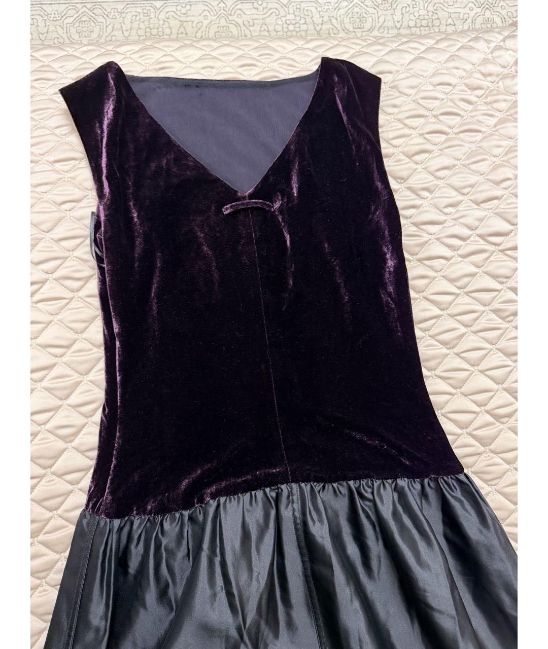 JEAN PAUL GAULTIER Черное бархатное вечернее платье, фото 5