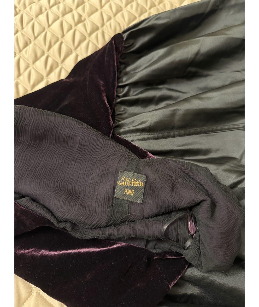 JEAN PAUL GAULTIER Черное бархатное вечернее платье, фото 7